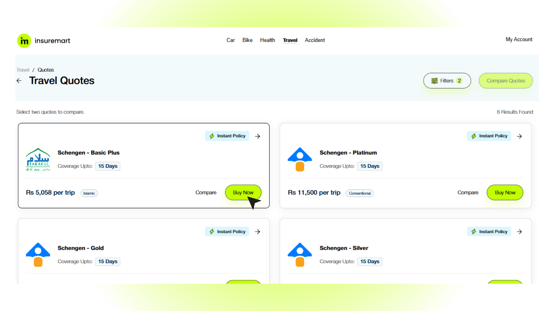 Travel insurance online